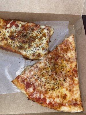 Sicilian and plain slices