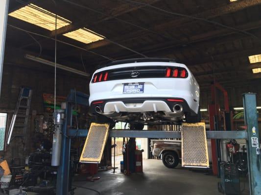 2016 GT/CS in for a Roush exhaust system!