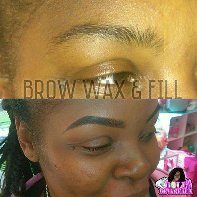 Brow wax & fill