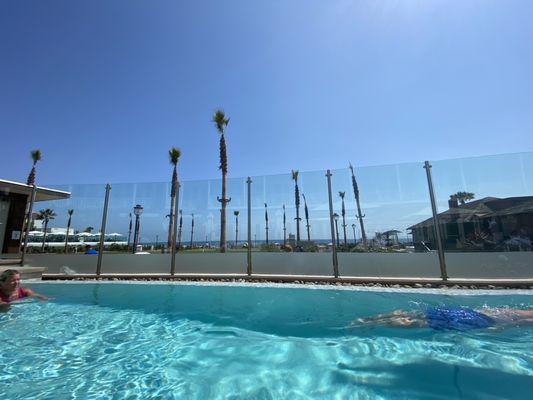 Private spa pool - overlooking the ocean