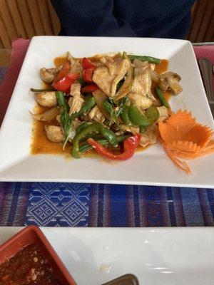 Hot Basil Wok Stir Fry with Chicken