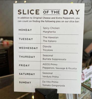 Slices of the day.