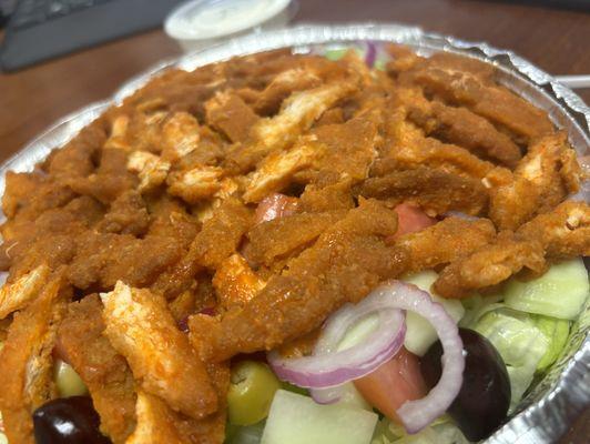 Crispy Buffalo Chicken Salad