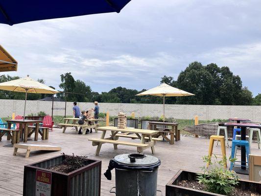 Outdoor patio and games