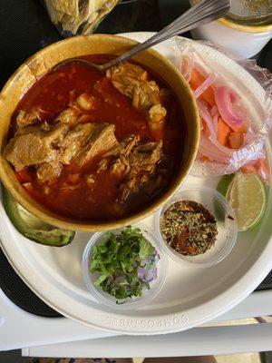 Pozole special. Really good! 10/8/23