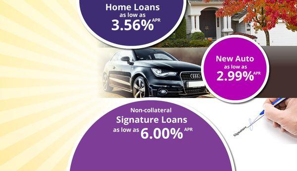 Amazing rates for all of our loans.