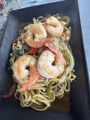 Lo Mein with shrimp