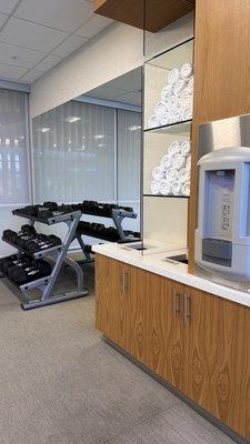 Workout room stations