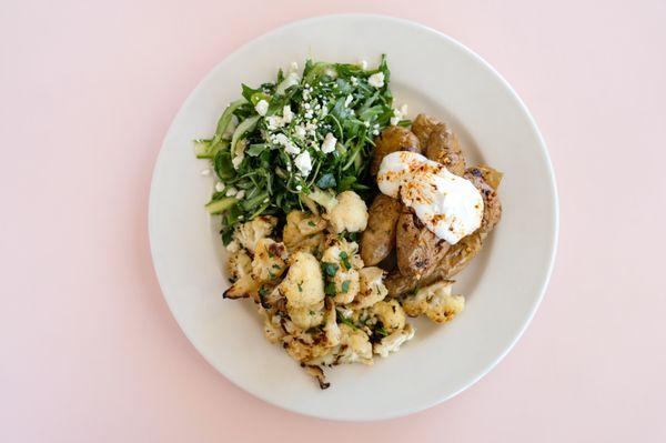 Farmer's Market Plate with your choice of three veggies!