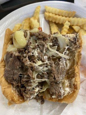 Steak and cheese lunch combo!