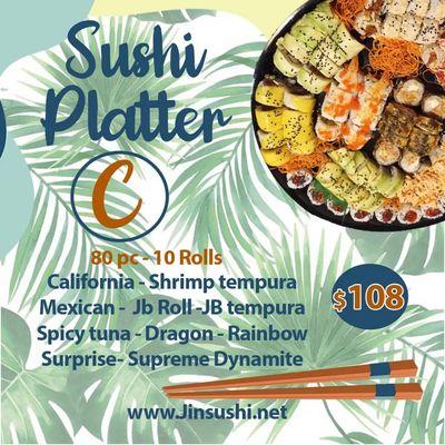 Sushi platter C