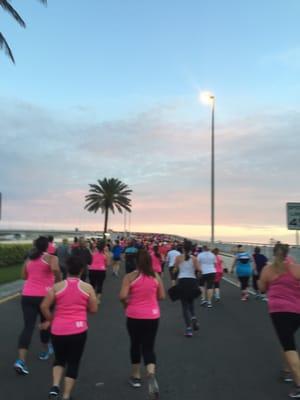 Start of the Clearwater Causeway bridge