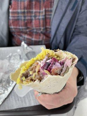 Lamb and Beef Shawarma Pita