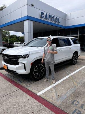 Thanks Capital Chevrolet! Y'all helped us get our dream family ride