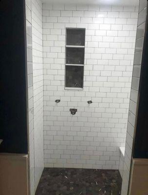 Bathroom tile work