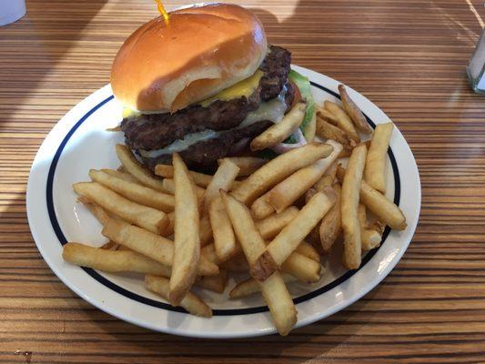 Double Cheeseburger & French Fries ($8.29)