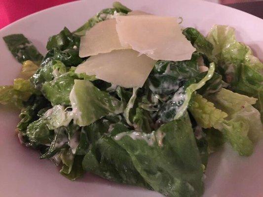 Caesar salad with authentic, house made dressing including anchovies.