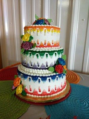 Hombre fiesta themed cake.  Serves approx 120