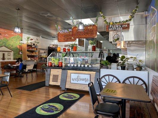 A view of the food counter