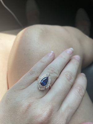 Custom shaped sapphire for my ring