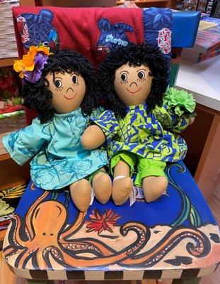 Hand made Hawaiian Dolls