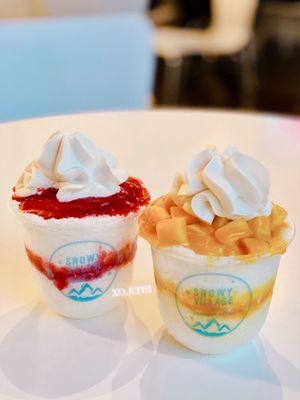 Mini Strawberry Bingsoo & Mango Bingsoo