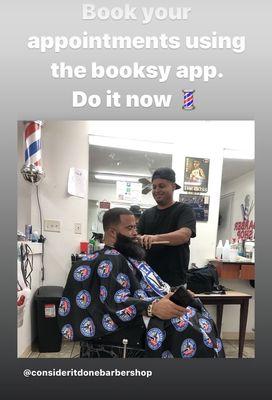 Professional Barbers waiting to serve you. Book you appointment today