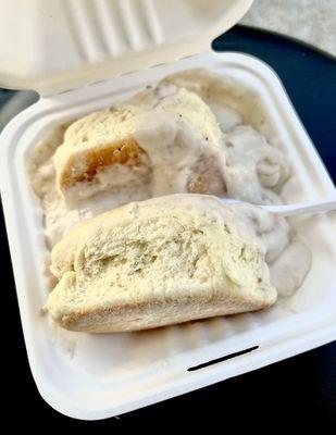 The BEST Biscuits And Gravy!! Oh My Gosh So GOOD! Perfect For On The Go To!!! Lovvveeeeee!!!