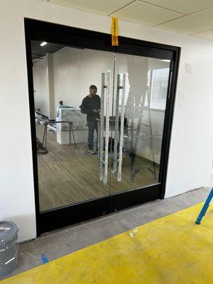 Recent interior glass door install.