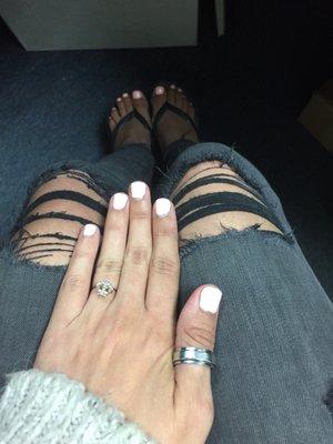 Manicure n pedicure 16$ total for both