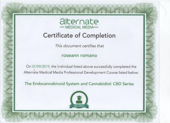 We got CBD certified to better help our clients