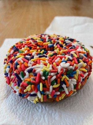 Have you ever seen a more beautiful sprinkled donut?!?