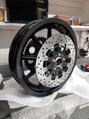 FXR Rear Wheel in Gloss Black Powder.