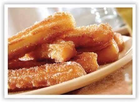 Churros"cajeta"stuffed with caramel sauce....!delicious