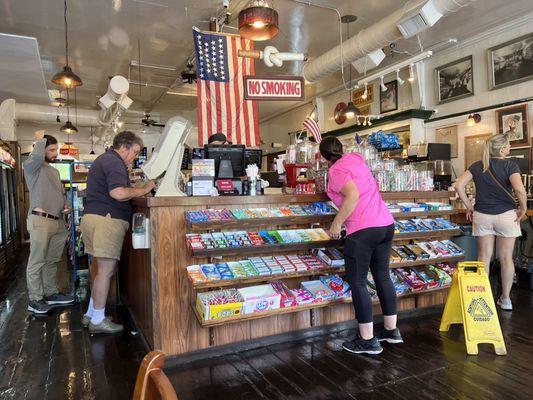 Interior of the general store