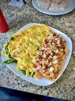 Spinach and Feta Omelette