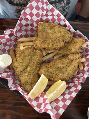 Fried fish & French fries.