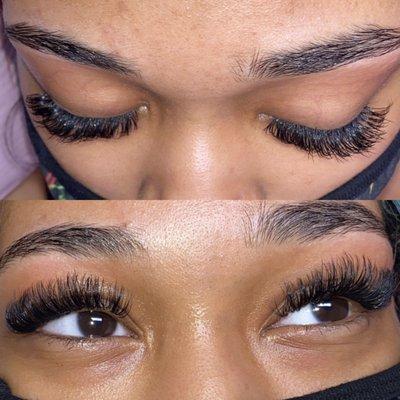 Stunning Hybrid Fullset Eyelash Extensions