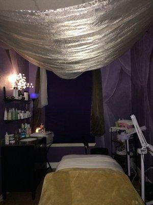 Treatment rooms are decorated for an enjoyable spa experience