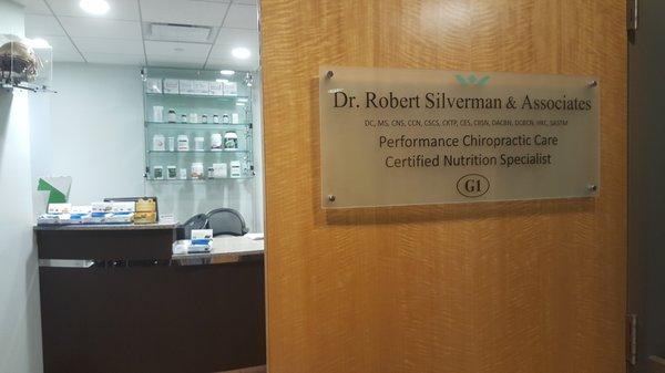 Entering Dr Rob Silverman's office