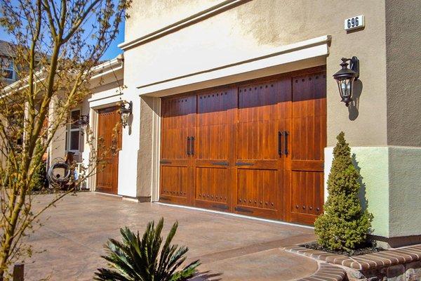 RW Garage Doors - Vineyard French Country Stain Grade Garage Doors