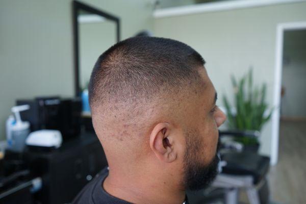 This fresh haircut is a testament to our commitment to excellence. Step into a new level of confidence with every visit.