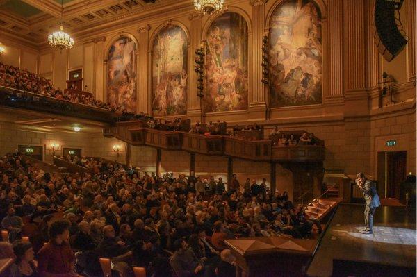 Ivan Amodei performing at the legendary Herbst Theater in San Fransisco