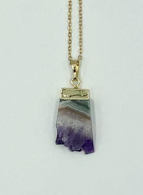 Amethyst necklace.