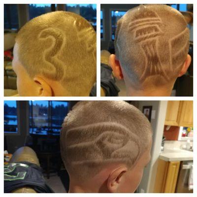 Thanks Jugheadz, my son loves his Hawks cut!