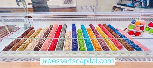 Wide selection of French macarons...delicious!