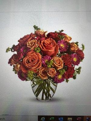 photo from website of "deluxe" arrangement