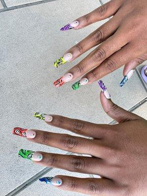 Cutesy Bandanna Nails