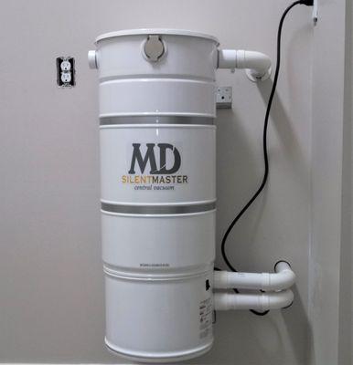 Installed High-performance MD Silent Master Central Vacuum Unit