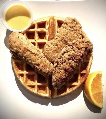 Chicken and waffles